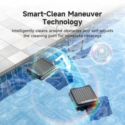 WYBOT F1 Solar Robotic Pool Skimmer, Large 7L Basket, APP Control and Customisable Route, Automatic Cleaner of Leaves and Fine Debris.