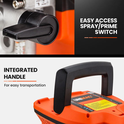Unimac 740W Electric Airless Paint Sprayer Portable High Pressure Station Spray Gun.