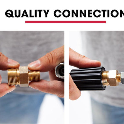 Jet-USA 20M Petrol Pressure Washer Hose Extension with Drain Cleaner Nozzle Accesory Pack.