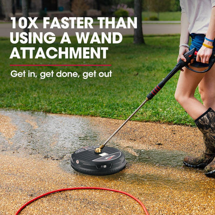 Jet-USA 15" Nylon Pressure Washer Surface Cleaner, 1/4" Fitting, For Concrete Driveway Patio Floor.