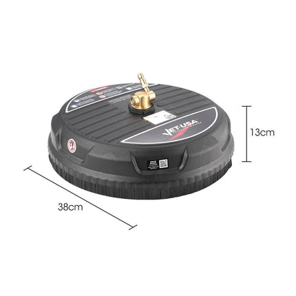 Jet-USA 15" Nylon Pressure Washer Surface Cleaner, 1/4" Fitting, For Concrete Driveway Patio Floor.