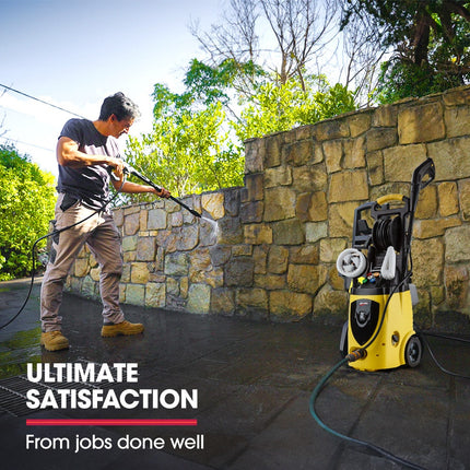 Jet-USA RX550 Electric High Pressure Washer 3500PSI Ultimate Pack, 5 Nozzles, Spin & Wheel Brush, Deck Cleaner, Turbo Head, Angled Lance, 30M Hose Reach.