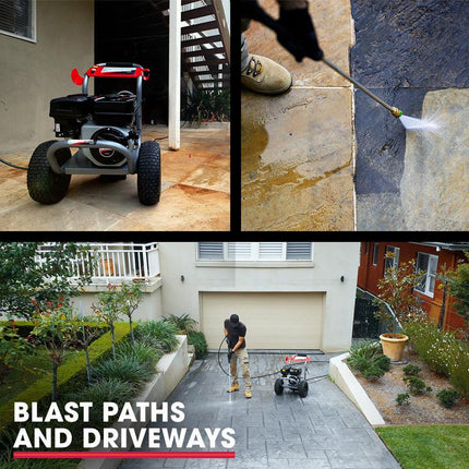Jet-USA 7HP 4800PSI Petrol High Pressure Washer 4-Stroke Engine Gun Water Cleaner Gurney 9M Hose.