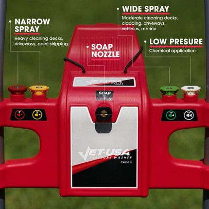 JET-USA 4800PSI Petrol Powered High Pressure Washer, - CX630.