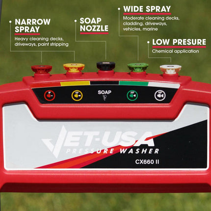 Jet-USA 4800PSI Petrol-Powered High Pressure Cleaner Washer Water Jet Power Hose.