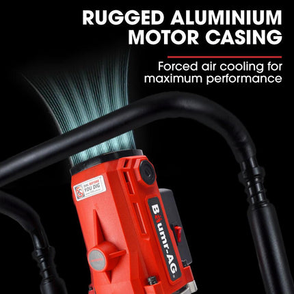 BAUMR-AG HP360e 2200W Electric Post Driver, with 2 Piling Socket Sleeves.