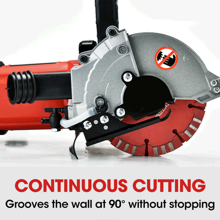BAUMR-AG Wall Chaser Machine Concrete Chasing Tool Electric Saw Brick Grinder.