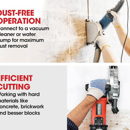 BAUMR-AG Wall Chaser and Vacuum Combo Concrete Chasing Machine Dust Collector.