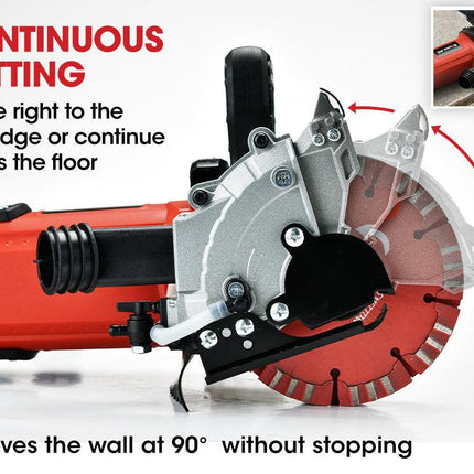 BAUMR-AG Wall Chaser and Vacuum Combo Concrete Chasing Machine Dust Collector.