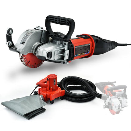 BAUMR-AG Wall Chaser and Vacuum Combo Concrete Dust Collector Chasing Machine.