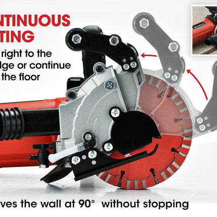 BAUMR-AG Wall Chaser and Vacuum Combo Concrete Dust Collector Chasing Machine.