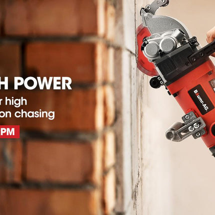 BAUMR-AG Wall Chaser and Vacuum Combo Dust Collector Concrete Chasing Machine.