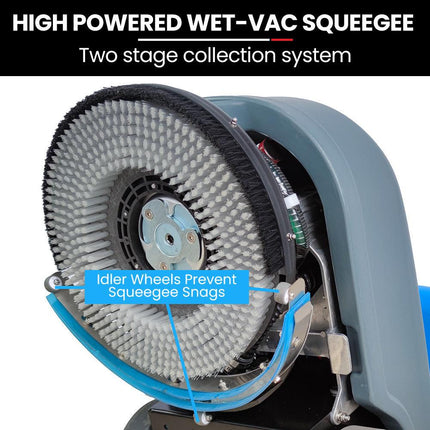AUCH FSH14 Floor Scrubber & Dryer, 360mm, Battery Powered, Walk Behind, Multi-purpose Commercial Grade Machine.