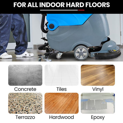 Auch FSH18 Floor Scrubber & Dryer, 490mm, Battery Powered, Walk Behind, Multi-purpose Commercial Grade Machine.
