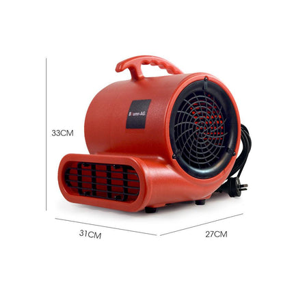 Baumr-AG 3-Speed Carpet Dryer Air Mover Blower Fan, 700CFM, Sealed Copper Motor, Poly Housing.