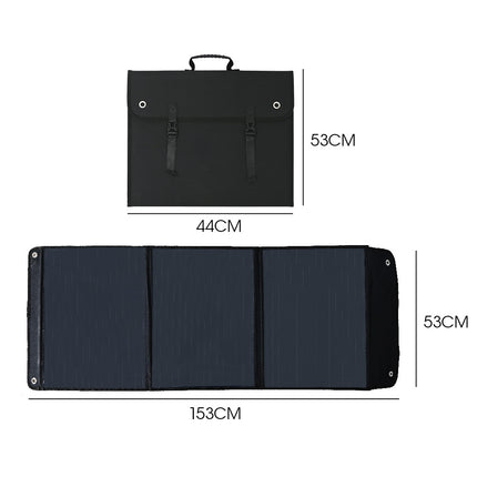 GENPOWER 100W Portable USB Folding Solar Panel for Camping.