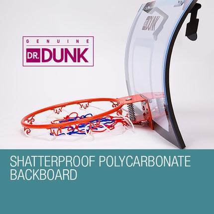 Dr.Dunk Indoor Mini Basketball Hoop Ring Backboard Kit Door Mounted Mount Kid Set.
