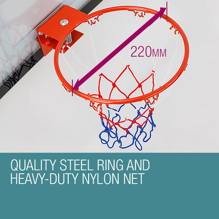 Dr.Dunk Indoor Mini Basketball Hoop Ring Backboard Kit Door Mounted Mount Kid Set.
