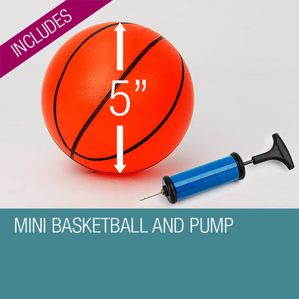 Dr.Dunk Indoor Mini Basketball Hoop Ring Backboard Kit Door Mounted Mount Kid Set.
