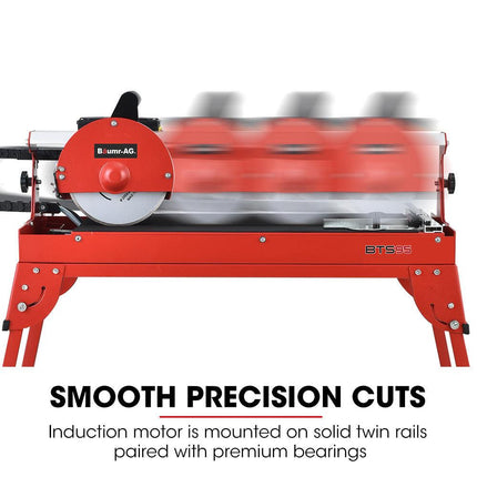 BAUMR-AG 800W Electric Tile Saw Cutter with 200mm (8") Blade, 620mm Cutting Length.