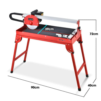 BAUMR-AG 800W Electric Tile Saw Cutter with 200mm (8") Blade, 620mm Cutting Length.