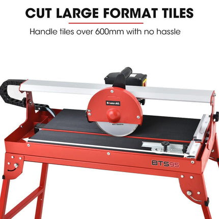 BAUMR-AG 800W Electric Tile Saw Cutter with 200mm (8") Blade, 620mm Cutting Length.