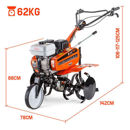 PLANTCRAFT 7.0HP Cultivator Tiller Plough Self-Propelled Rotary Rototiller.