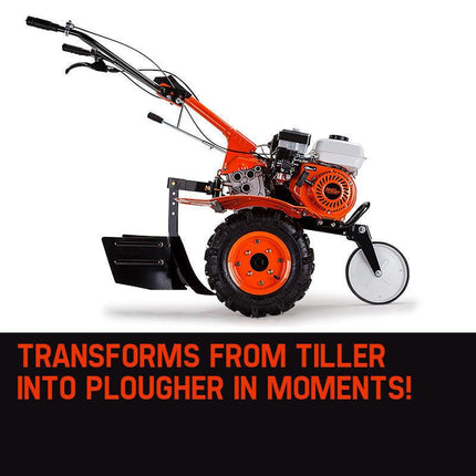 PLANTCRAFT 7.0HP Cultivator Tiller Plough Self-Propelled Rotary Rototiller.