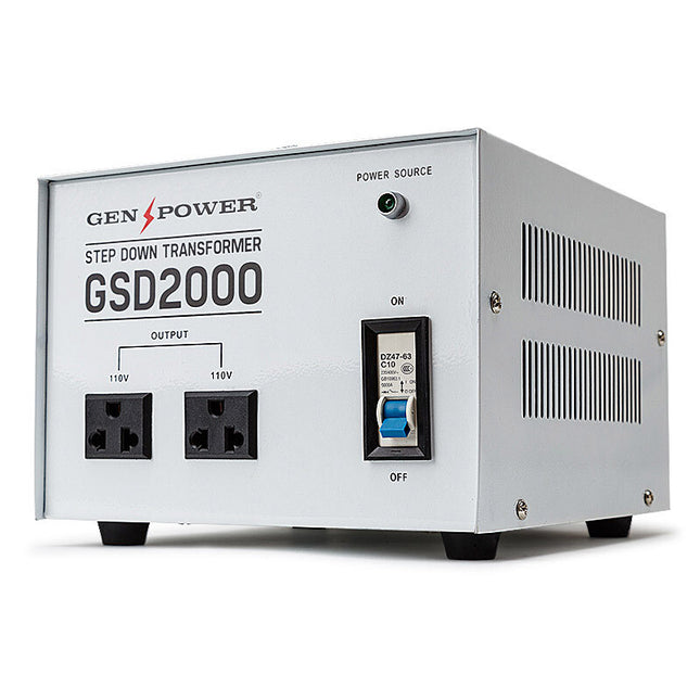 Genpower 2000W Step Down Transformer 240V-110V Stepdown Voltage Converter AU-US.