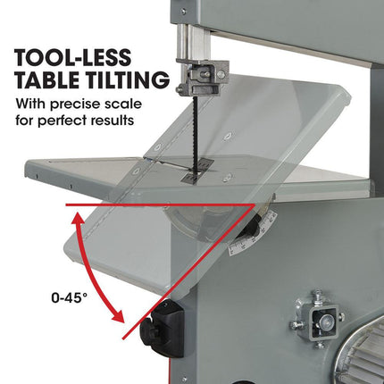 Baumr-AG 500W 115mm Wood Bandsaw Portable Benchtop Band Saw Cutting Machine with Stand.