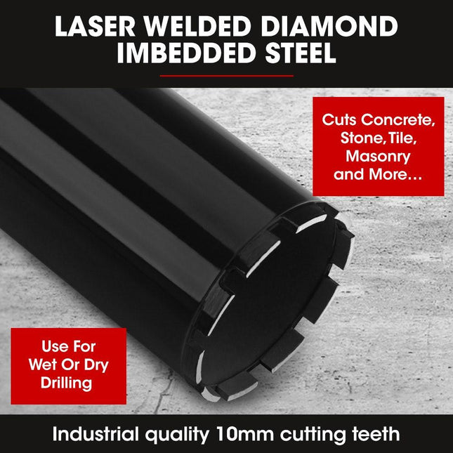 Baumr-AG Diamond Core Drill Bit 114mm Concrete Wet Dry Tile Stone Brick Marble 1-1/4 UNC.
