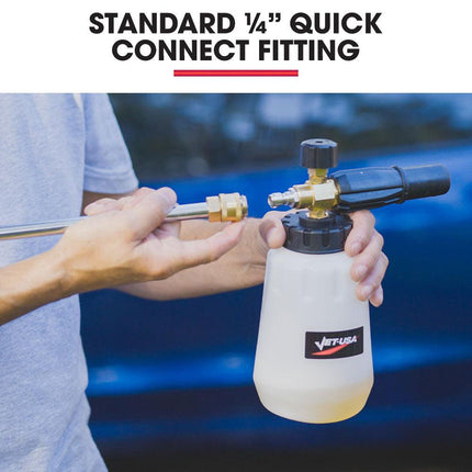 Jet-USA Soap Foam Snow Cannon with 1L Bottle, Works with Petrol and some Electric Pressure Washers.