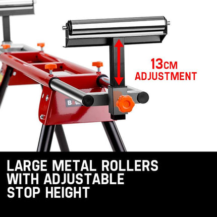 Baumr-AG Mitre Saw Stand Universal Adjustable Portable Drop Saw Bench Table.