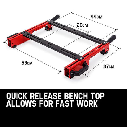 Baumr-AG Mitre Saw Stand Universal Adjustable Portable Drop Saw Bench Table.