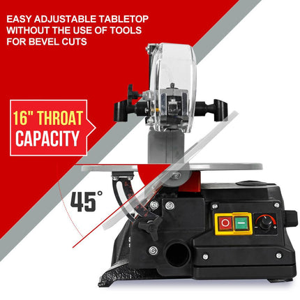 Baumr-AG SS16 16 120W Variable Speed Scroll Saw Tool Electric Dual Lamps.