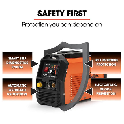 ROSSI 40 Amp Plasma Cutter, Portable Oxy Torch Welder Cutting Machine, 15A Plug.