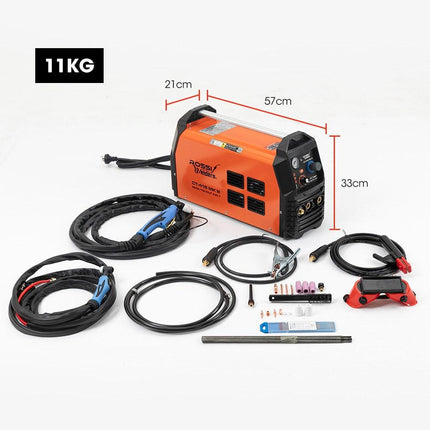 ROSSI Portable Inverter Welder Plasma Cutter, 3in1 Multi-function Cut/MMA/TIG Welding Machine, 15A Plug.