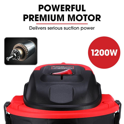 Baumr-AG 15L 1200W Wet and Dry Vacuum Cleaner, with Blower, for Car, Workshop, Carpet.