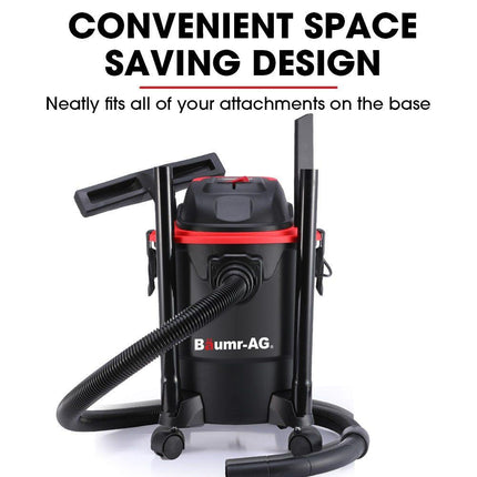 Baumr-AG 20L 1200W Wet and Dry Vacuum Cleaner, with Blower, for Car, Workshop, Carpet.