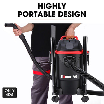 Baumr-AG 20L 1200W Wet and Dry Vacuum Cleaner, with Blower, for Car, Workshop, Carpet.