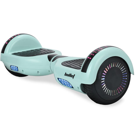 BULLET SX-2000 Hoverboard Scooter, 500W Brushless, UL Certified, AU Compliant, Superior Self Balancing System, LED Lights, Mint Green.