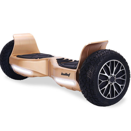 BULLET SX-4000 Hoverboard Scooter, 700W Brushless, UL Certified, AU Compliant, 8.5" Wheels, Superior Self Balancing System, LED Lights, Carry Bag, Bronze.