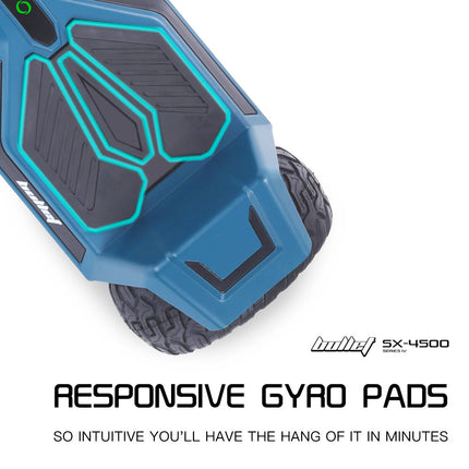 BULLET SX-4500 Hoverboard Scooter, 700W Brushless, UL Certified, AU Compliant, 8.5" Wheels, Superior Self Balancing System, LED Lights, Carry Bag, Navy Blue.