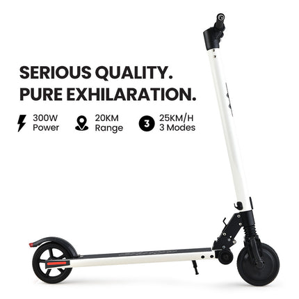 ALPHA Peak 300W 10Ah Electric Scooter, Suspension, for Adults or Teens, Black.