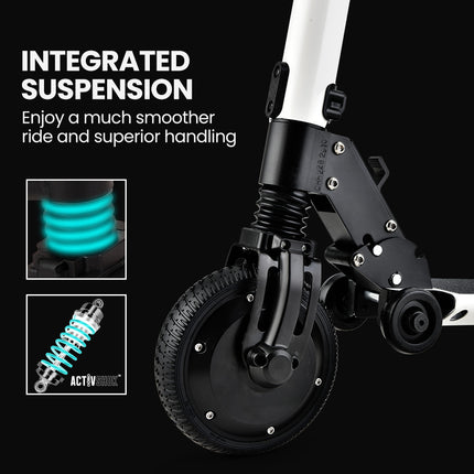 ALPHA Peak 300W 10Ah Electric Scooter, Suspension, for Adults or Teens, Black.