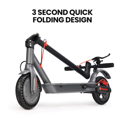 ALPHA Urban 8 Electric Scooter, Suspension, 25km Range, 8.5-Inch Wheels, Brushless Motor, Motorised Commuter eScooter for Adults, Grey.