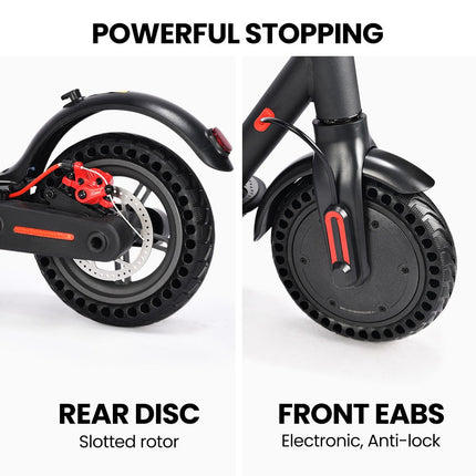 ALPHA Urban 8 Electric Scooter, Suspension, 25km Range, 8.5-Inch Wheels, Brushless Motor, Motorised Commuter eScooter for Adults, Grey.