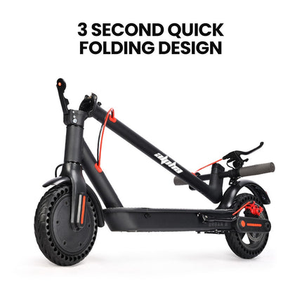 ALPHA Urban 8 Electric Scooter, Suspension, 25km Range, 8.5-Inch Wheels, Brushless Motor, Motorised Commuter eScooter for Adults, Grey.