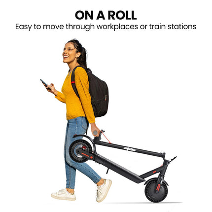 ALPHA Urban 8 Electric Scooter, Suspension, 25km Range, 8.5-Inch Wheels, Brushless Motor, Motorised Commuter eScooter for Adults, Grey.
