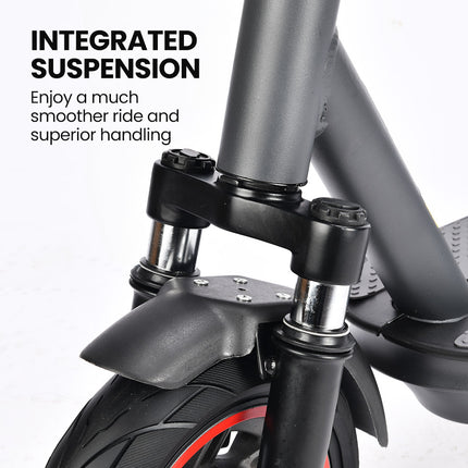 ALPHA Urban 10 Electric Scooter, 35km/h, Suspension, 35km Range, 10-Inch Wheels, Brushless Motor, Free APP, Motorised Commuter eScooter for Adults, Grey.